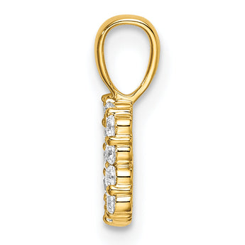 14K Lab Grown Diamond Letter B Initial Pendant