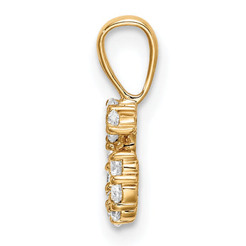 14K Lab Grown Diamond Letter G Initial Pendant