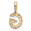 14K Lab Grown Diamond Letter G Initial Pendant