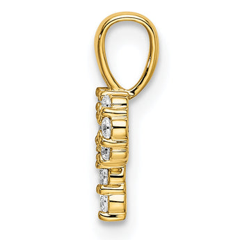 14K Lab Grown Diamond Letter P Initial Pendant