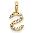 14K Lab Grown Diamond Letter S Initial Pendant