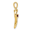 14k Garnet and Diamond Heart Pendant - Birthstone Company