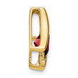 10k Yellow Gold Garnet and Diamond Pendant - Birthstone Company