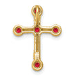 10k Ruby Cross Chain Slide