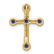 10k Sapphire Cross Chain Slide