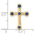 10k Sapphire Cross Chain Slide