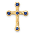 10k Sapphire Cross Chain Slide