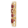 14K Lab Grown Diamond & Created Ruby Pendant