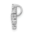 14K White Gold Lab Grown Diamond VS/SI GH, Star Pendant