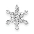 14k White Gold 1/2 carat Lab Grown Diamond VS/SI+ G+ Complete Star Chain Slide Pendant