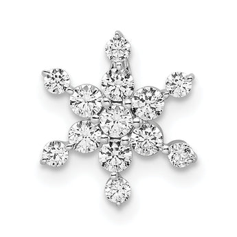 14K White Gold Lab Grown Diamond VS/SI GH, Star Pendant