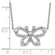 14K White Gold Lab Grown Diamond VS/SI GH, Butterfly Necklace