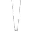 14K White Gold Lab Grown Diamond VS/SI GH, Complete 3 Stone Necklace