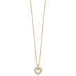 14k Lab Grown Diamond VS/SI GH, Heart Pendant Necklace