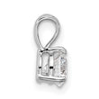 14k White Gold 1 carat Lab Grown Diamond VS/SI+ G+ Three Prong Solitare Pendant - Birthstone Company