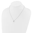 14k White Gold 1 carat Lab Grown Diamond VS/SI+ G+ Three Prong 18 inch Solitare Pendant Necklace - Birthstone Company