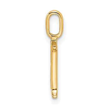 10K Diamond Letter H Initial Pendant