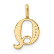 10K Diamond Letter Q Initial Pendant