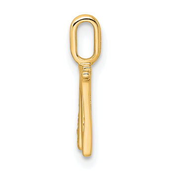 10K Diamond Letter W Initial Pendant