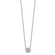 14K White Gold Lab Grown Diamond 18in Necklace