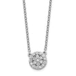 14K White Gold Lab Grown Diamond 18in Necklace