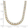 14k 10 carat Lab Grown Diamond VS/SI+ G+ Complete 16 inch Tennis Necklace - Birthstone Company