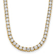 14k 10 carat Lab Grown Diamond VS/SI+ G+ Complete 16 inch Tennis Necklace - Birthstone Company