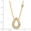 14K Lab Grown Diamond VS/SI GH, Teardrop Necklace