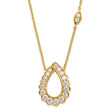 14K Lab Grown Diamond VS/SI GH, Teardrop Necklace