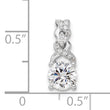14K White Gold Lab Grown Diamond Fashion Pendant