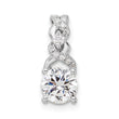 14K White Gold Lab Grown Diamond Fashion Pendant