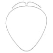 14K White Gold Lab Grown Diamond Tennis Style Bolo Adjustable Necklace