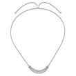 14K White Gold Lab Grown Diamond Three-row Tennis Style Bolo Necklac