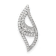 14K White Gold Lab Grown Diamond Fancy Chain Slide