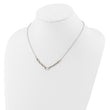 14K Two-Tone Lab Grown Diamond Fancy Link Necklace
