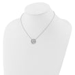 14K White Gold Lab Grown Diamond Fancy Design Necklace