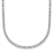 14kw Lab Grown Diamond Tennis Style Bolo Necklace