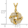 14K Lab Grown Diamond Love Knot Pendant