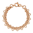 Sterling Silver 925 Bracelet in Pink, 7.5 Inch, Elegant and Lightweight Design
