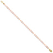 14k 4-5mm Pink Near Round Freshwater Cultured Pearl Bracelet