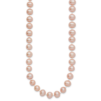 14K Gold Pink Freshwater Pearl Necklace Elegant Women's Jewelry - Birthstone Company
