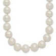 14k 7.5-9mm White Freshwater Cultured Pearl Graduated Necklace 18 in - Birthstone Company