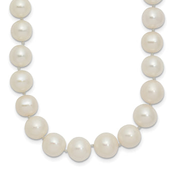 14k 7.5-9mm White Freshwater Cultured Pearl Graduated Necklace 18 in - Birthstone Company