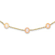 14K Gold Freshwater Pearl Necklace with Elegant Cream Hue
