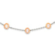 14K White Gold Cultured Freshwater Pearl Necklace with Rhodium Finish
