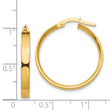 14K 3mm Medium Hoop Earrings