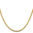 14K 16 inch 2.75mm Tri-color Pav‚ Valentino with Lobster Clasp Chain