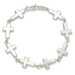 Sterling Silver Crosses Bracelet