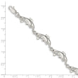 Sterling Silver Dolphins Bracelet
