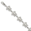 Sterling Silver Sea Turtles Bracelet